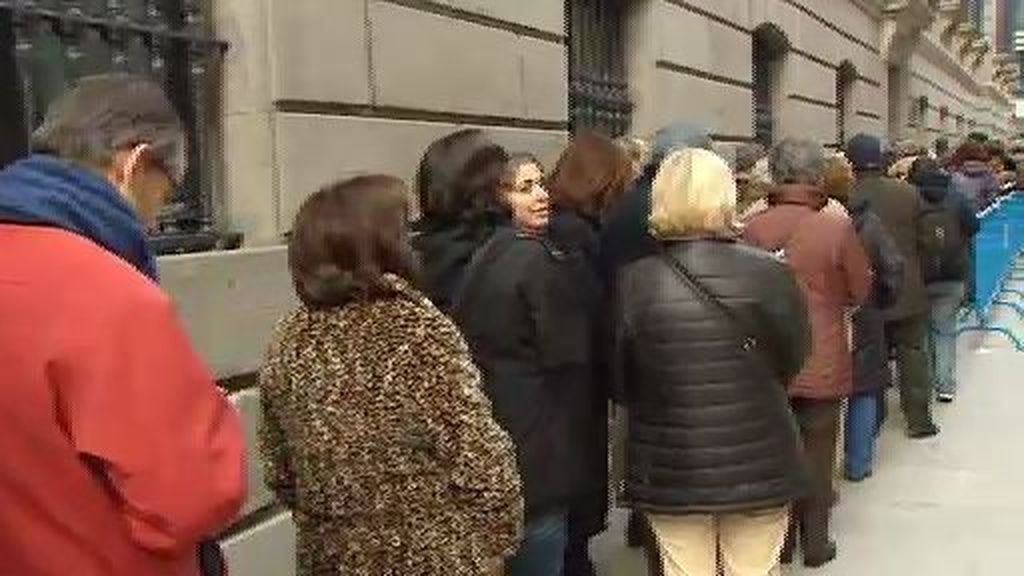 Las colas en el Congreso