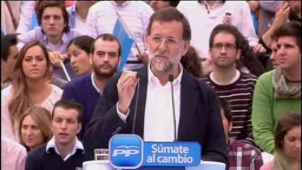 Rajoy ataca a los "sentimientos" de Rubalcaba