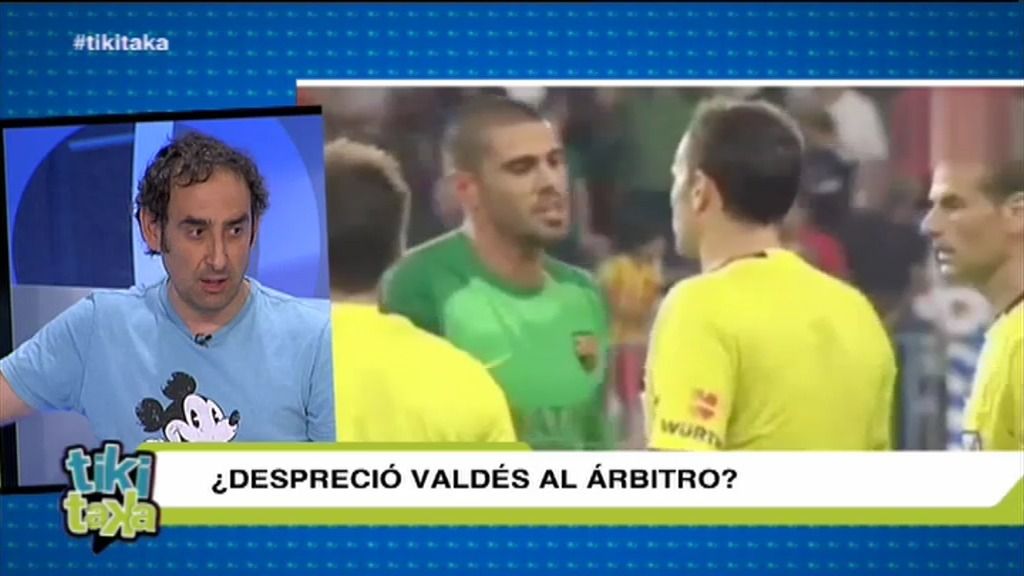 ¿Despreció Valdés al árbitro en Málaga al final del partido?