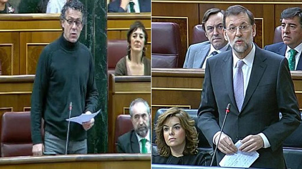 Rajoy contesta a Amaiur en el Congreso