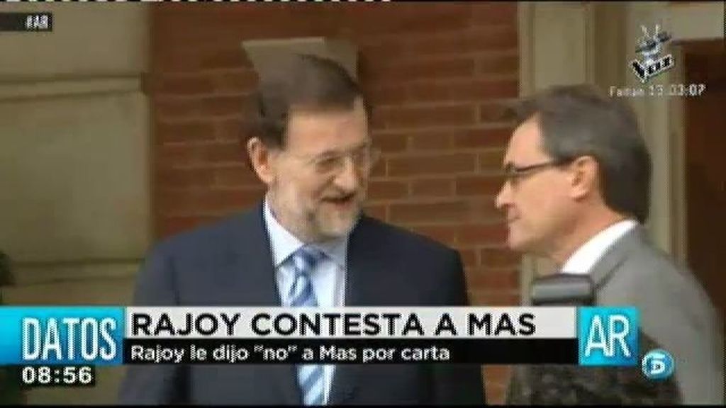 Rajoy ofrece diálogo a Mas pero le dice no a la consulta