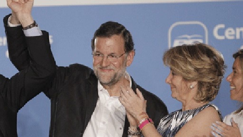 Rajoy habla desde Génova Rajoy habla desde Génova