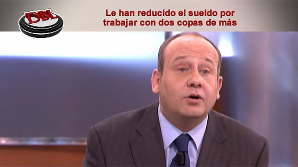 ¿Cómo reaccionaría tu jefe si te encuentra trabajando con dos copas de más?