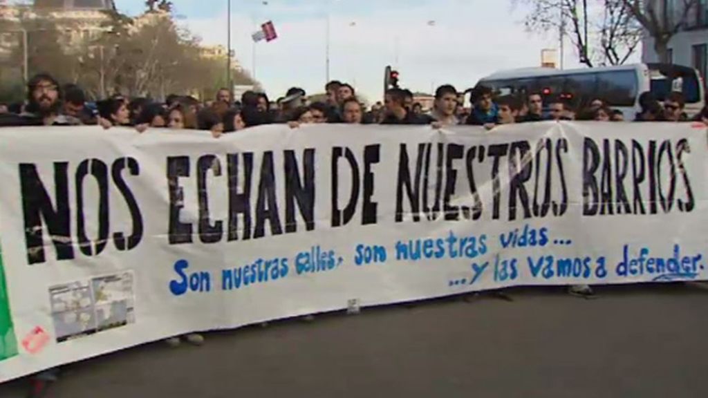 'No nos vamos, nos echan'