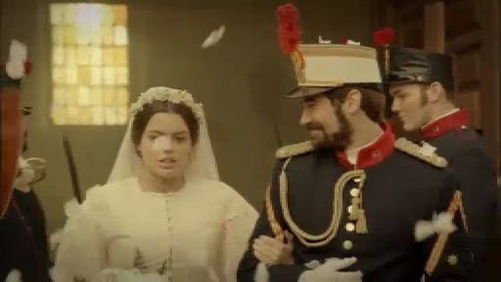 Isabel y el teniente Ruiz se casan