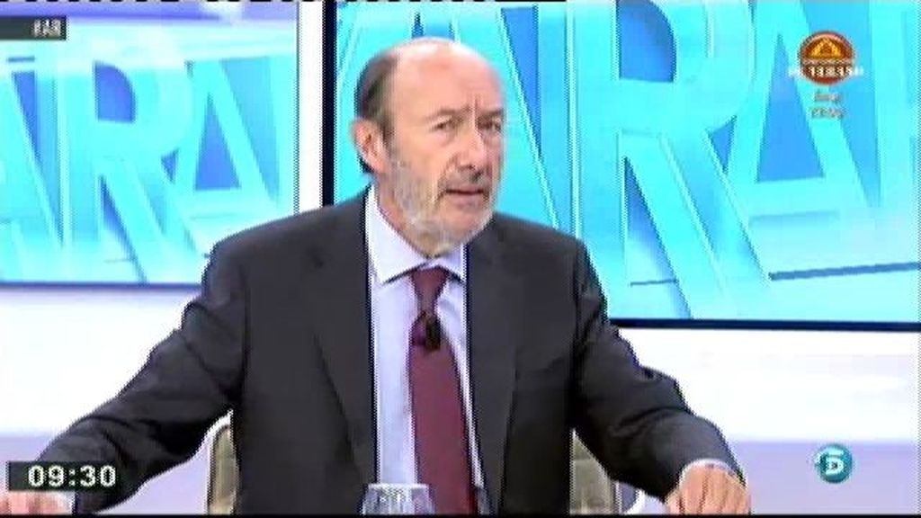 Rubalcaba: "Con el Gobierno tenemos una malísima relación"