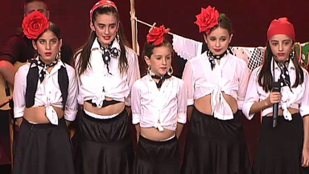 Las canasteras, de 8 a 10 años, baile flamenco