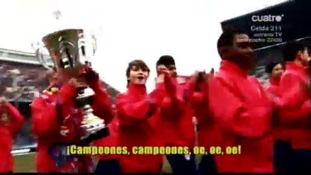 Ovación a los campeones