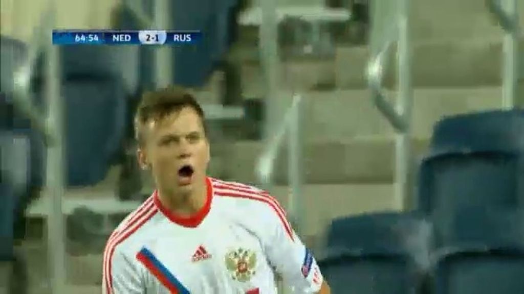 Gol: Holanda 2-1 Rusia (min.65)