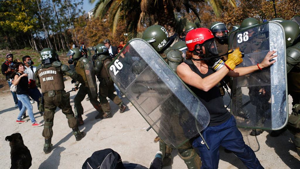 La última manifestación estudiantil en Chile acaba con 73 detenidos