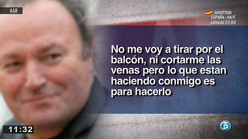 Amador: "No voy a tirarme por el balcón pero lo que me están haciendo es para hacerlo"