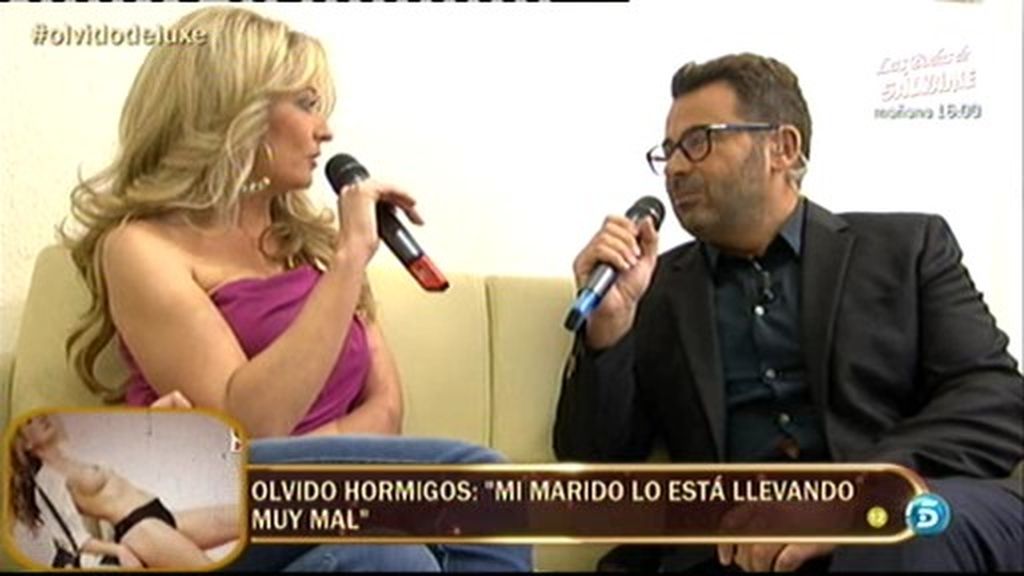 Olvido Hormigos: "Mi marido lo lleva mal"