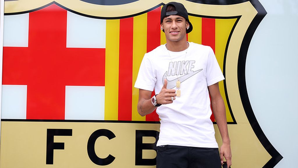 Así es el primer día de Neymar en Barcelona