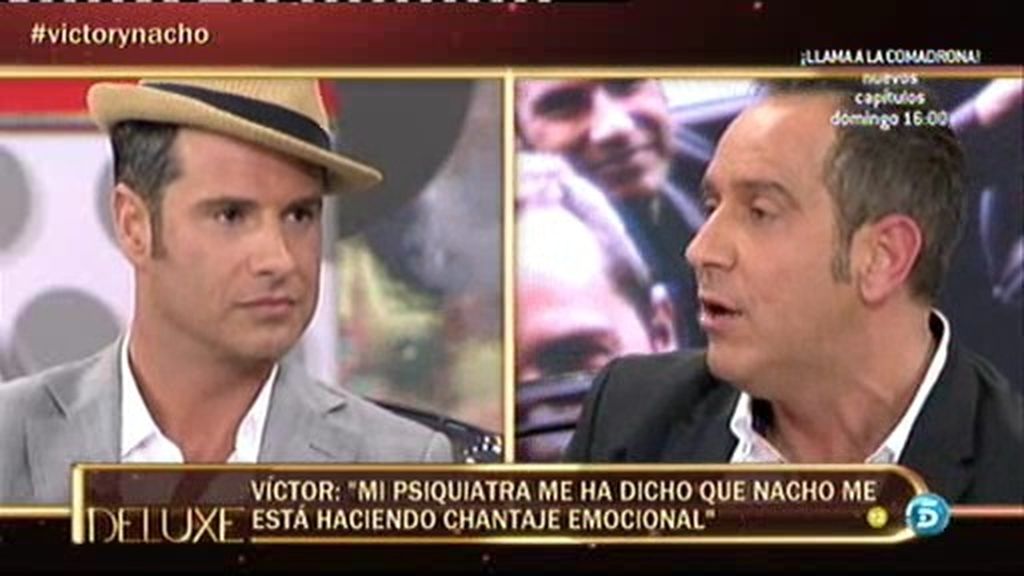 Víctor Sandoval: "Mi psiquiatra dice que Nacho me está haciendo chantaje emocional"