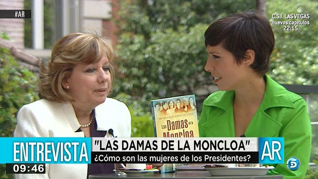 Mª Ángeles López, sobre las mujeres de la Moncloa: "Junto a un gran hombre siempre hay una mujer, a veces, mucho más grande"