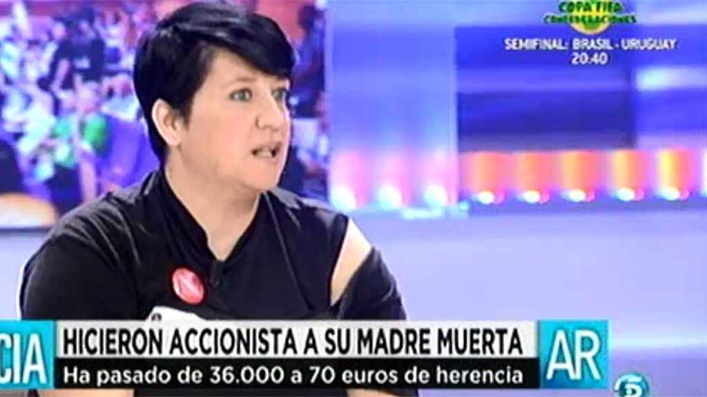 Los 36.000 euros de la madre de Laura Santos se han quedado en 70 por las preferentes