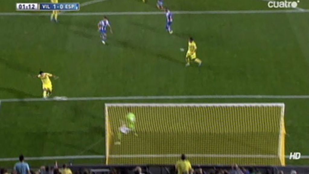 Gol de Perbet (Villarreal 1-0 Espanyol)