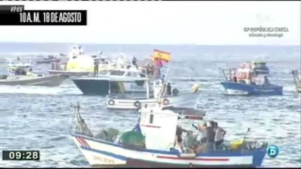 Los pesqueros de La Línea y Algeciras protestan contra Gibraltar