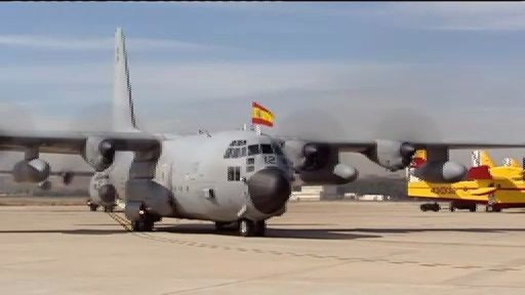 Los aviones con el tesoro llegan a España