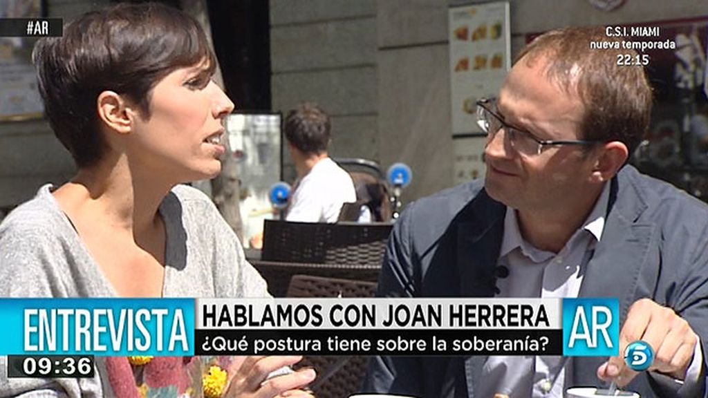 Joan Herrera: "Pretendemos acabar con este social que está pasando y la preocupación es el paro"