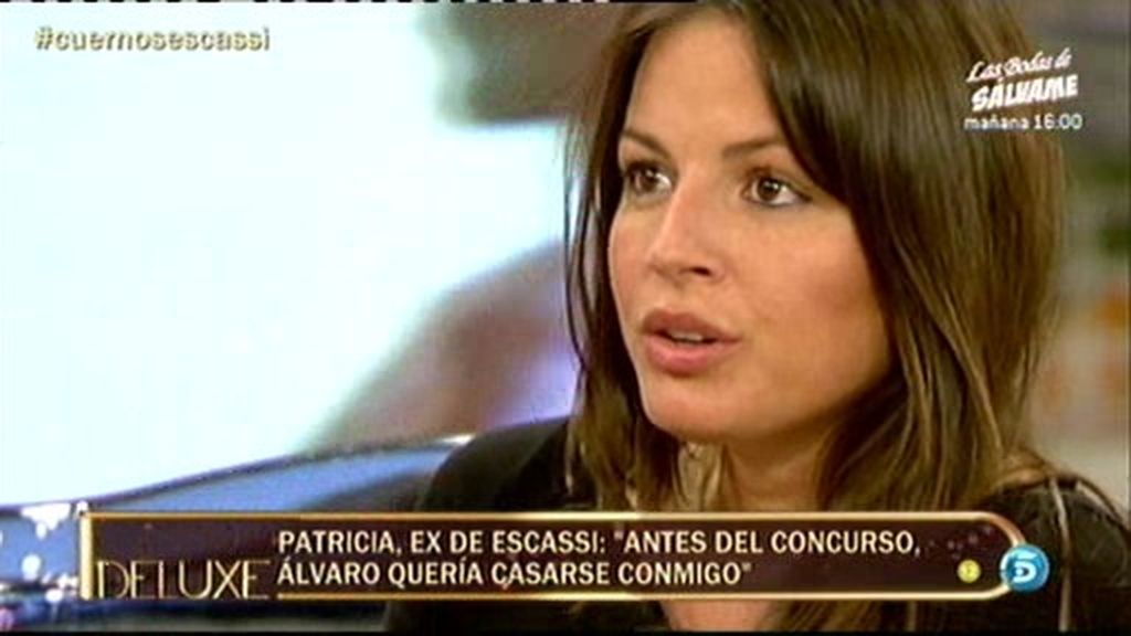 Patricia, ex de Escassi: "Álvaro es un interesado, inestable y embaucador"