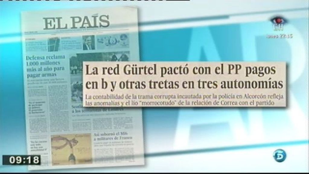 Gürtel pactó con el PP pagos en b y otras tretas en tres autonomías, según 'El País'