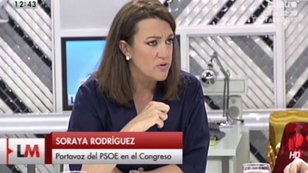 Soraya Rodríguez: "La mentira en sede parlamentaria no puede quedar impune"