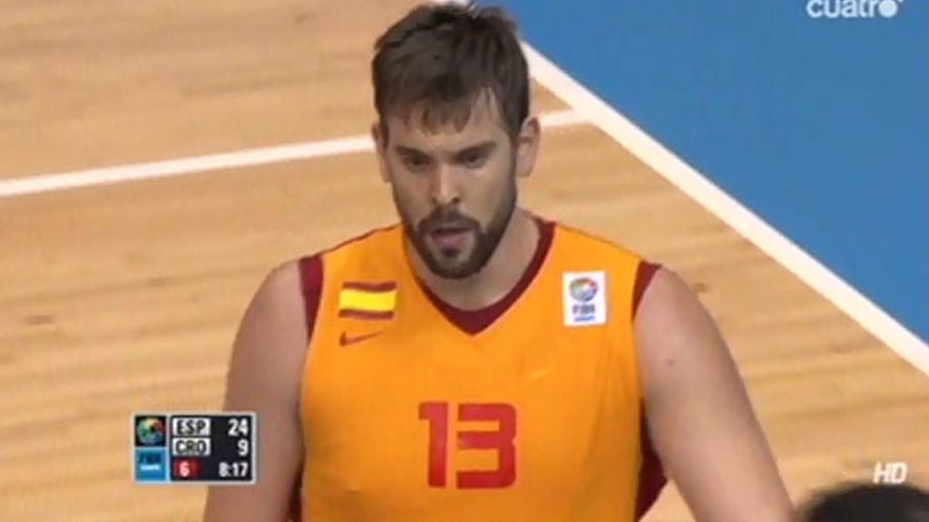 España empieza con una paliza a Croacia