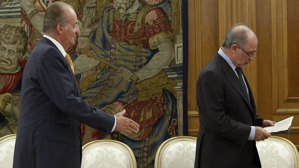El Rey recibe al consejo de Administración de Bankia con Rodrigo Rato a la cabeza