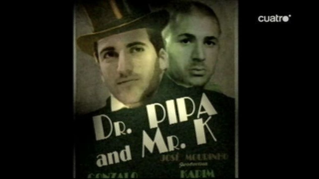 Mourinho entre el Dr. Pipa y Mister K