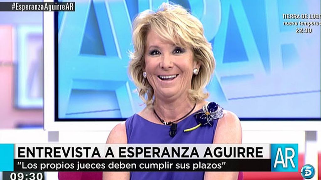 Esperanza Aguirre: "Corruptos hay muchos, lo importante es qué hacer con ellos"