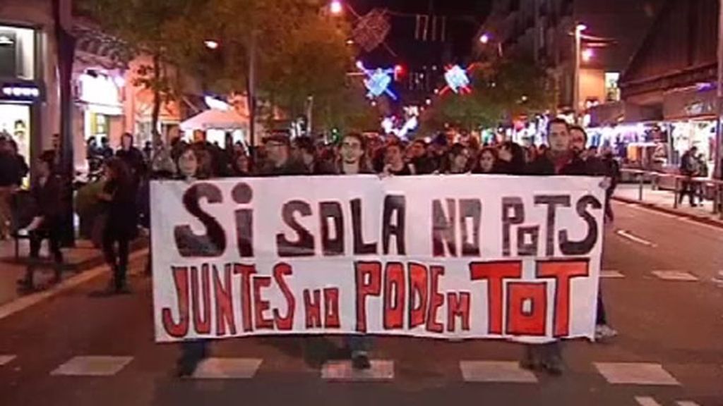 Apoyo a los desalojados de Barcelona