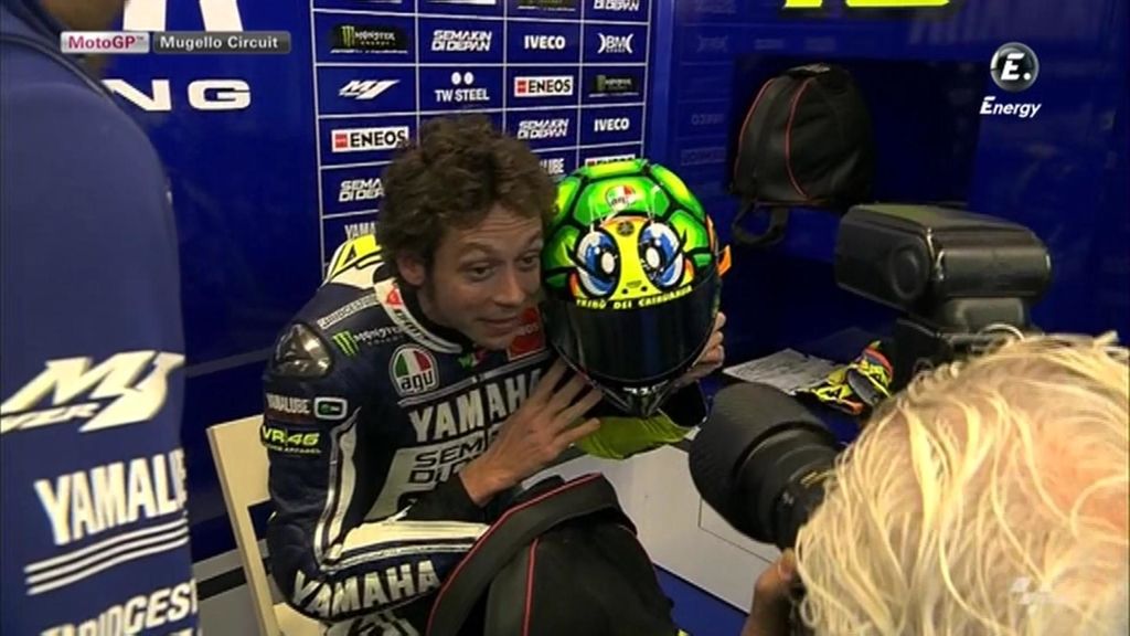 Así es el nuevo casco de Rossi