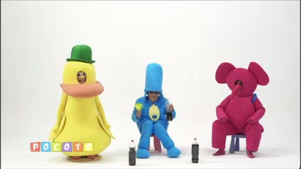 Pocoyó, de 'botellón'