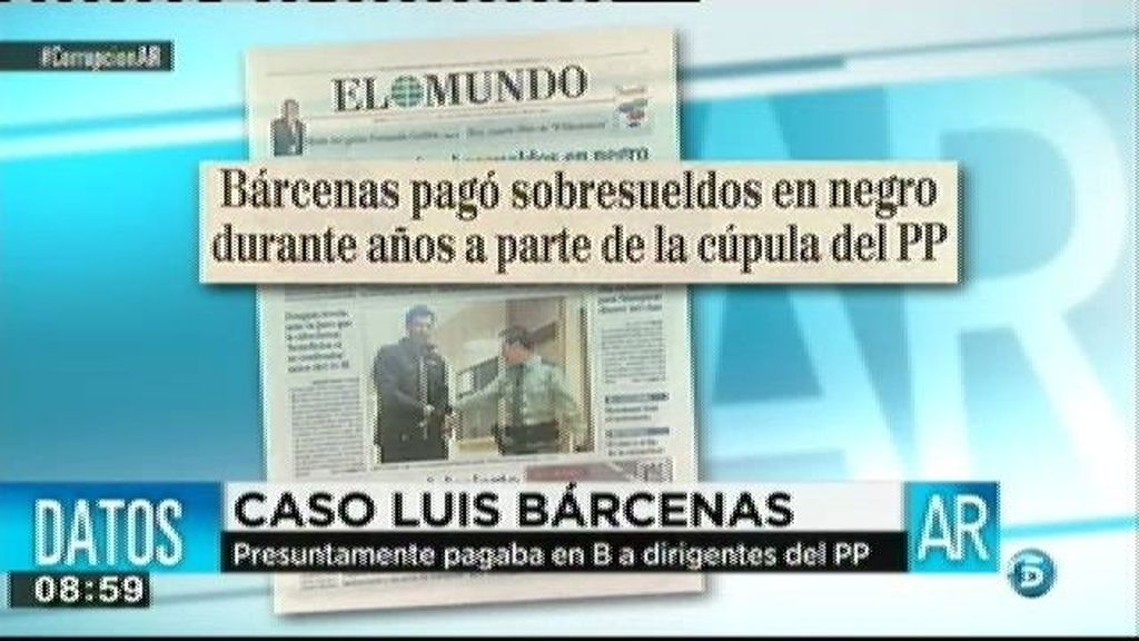 Bárcenas pagó sobresueldos en negro a parte de la cúpula del PP, según 'El Mundo'