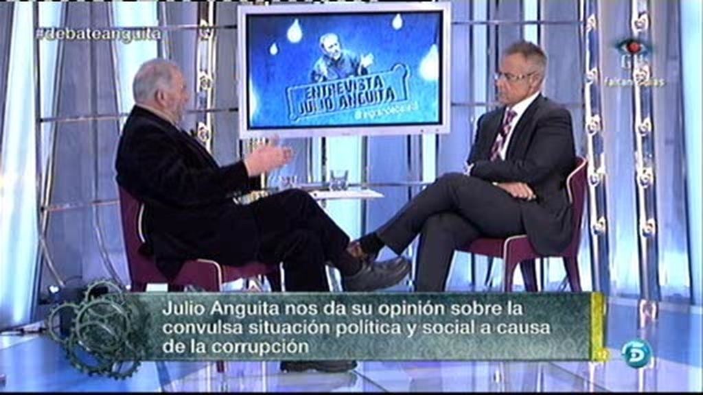 Julio Anguita: "Pido a los ciudadanos que no voten a los políticos corruptos"