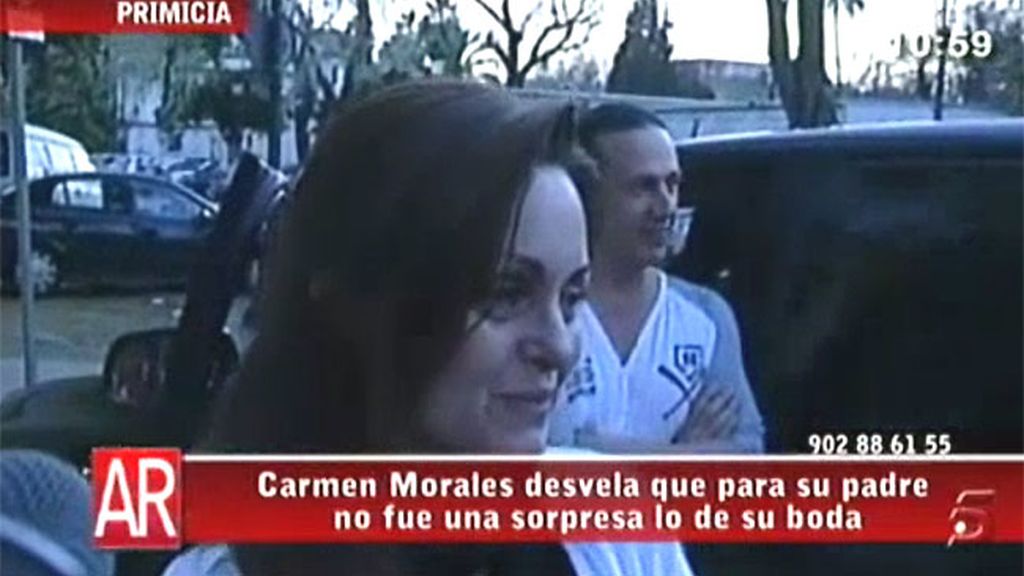 Carmen Morales se casa