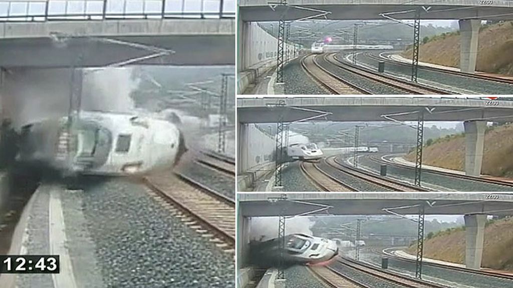 Así fue el accidente del tren Alvia en Santiago de Compostela