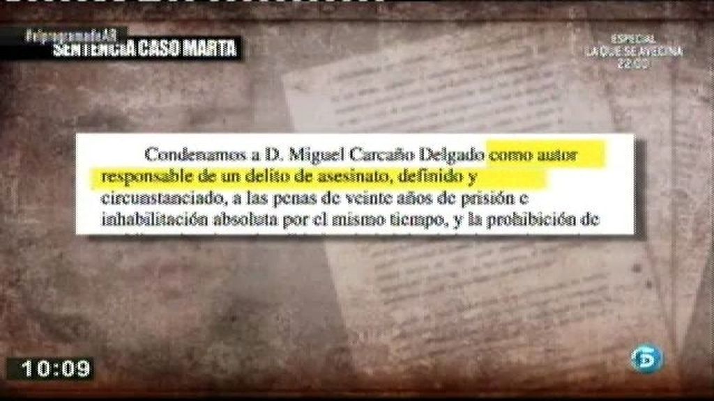 Si se repite el juicio de Marta del Castillo, Carcaño quedaría en libertad porque ya han pasado los 4 años de prisión preventiva
