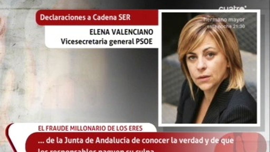 Valenciano: "Queremos que se depuren responsabilidades en el caso de los ERE"