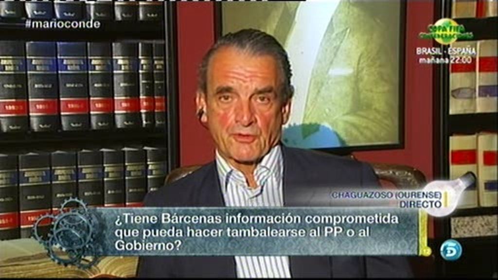 Mario Conde: "No entiendo por qué no se llama al PP por el caso Bárcenas"