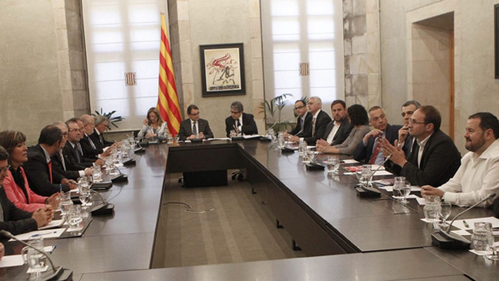 Cumbre soberanista catalana convocada por Artur Mas