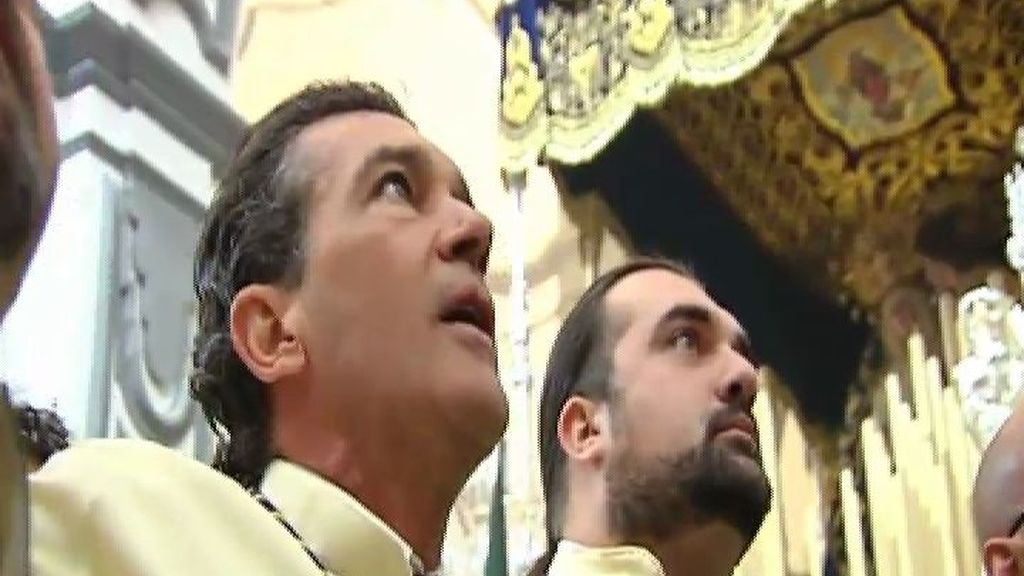 Antonio Banderas, "un hermano más" en la Semana Santa malagueña