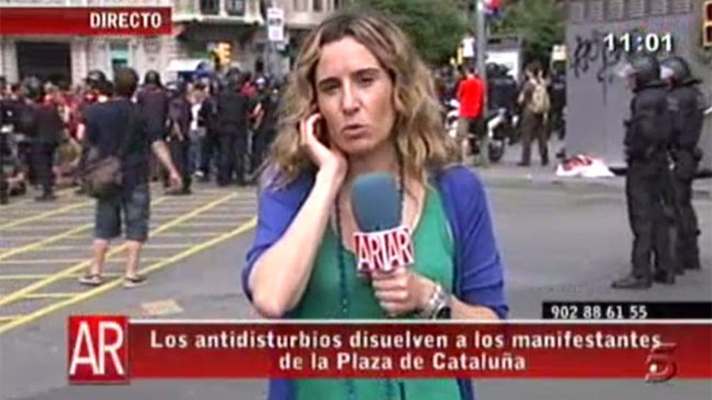 Heridos en los desalojos