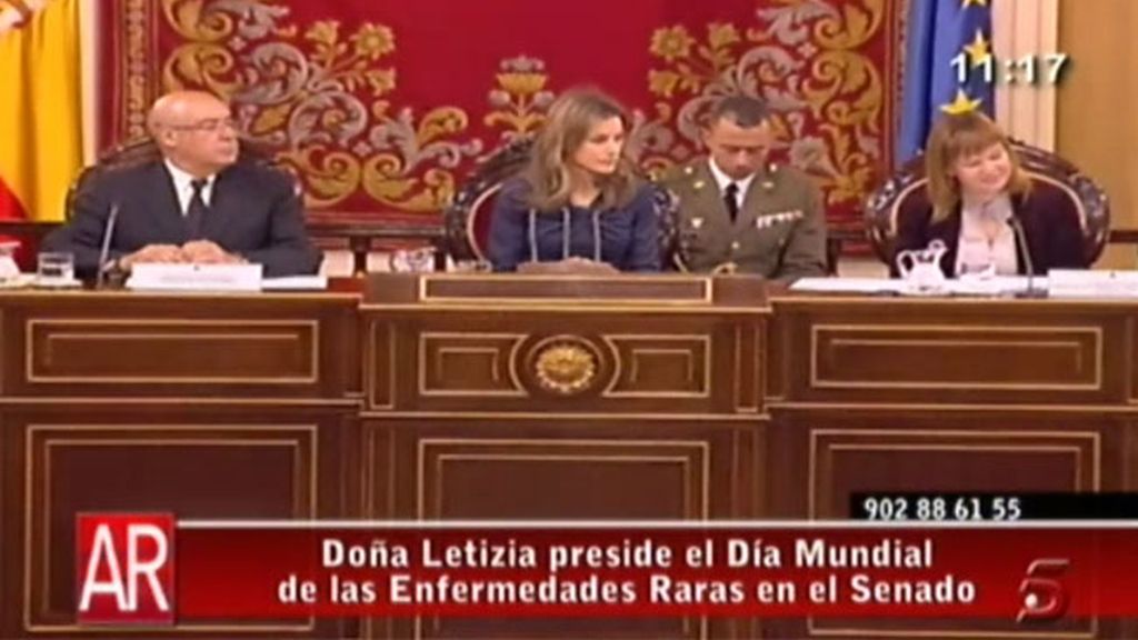 Doña Letizia con los enfermos