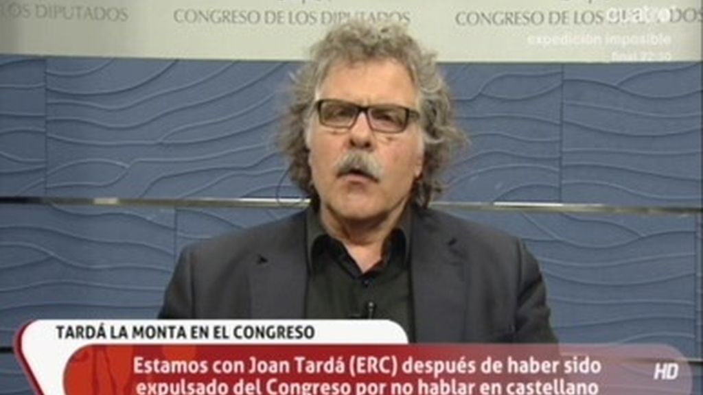 Joan Tardá: “Estamos muy orgullosos de ser bilingües en Cataluña”