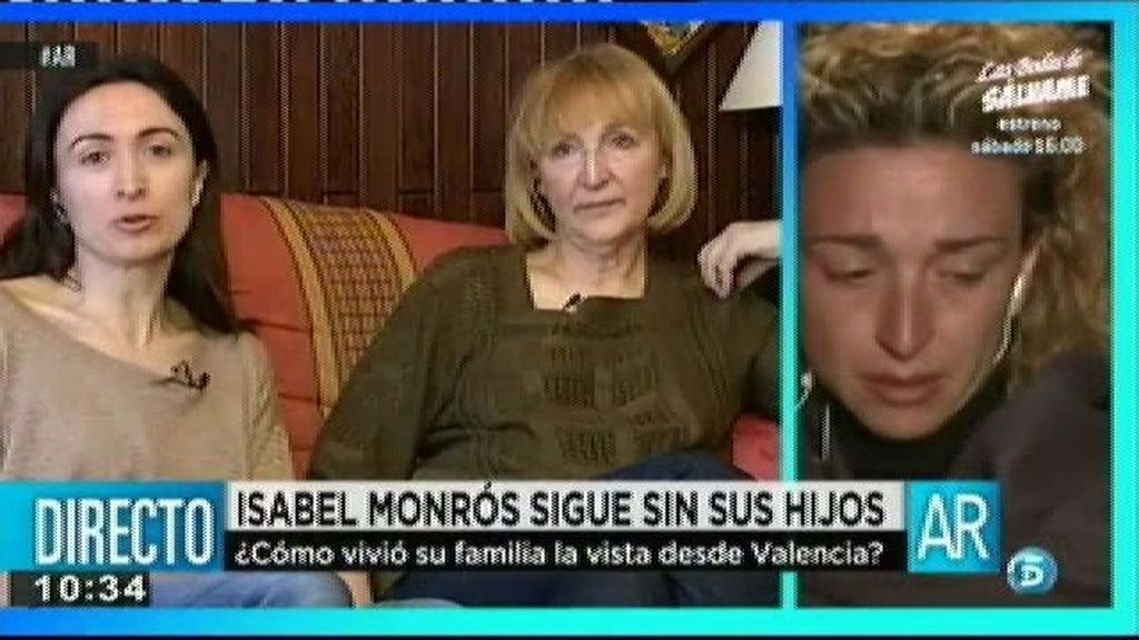 La familia de Isabel, su gran apoyo