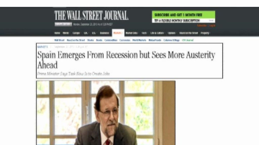 Rajoy asegura que “España ha salido de la recesión pero no de la crisis”