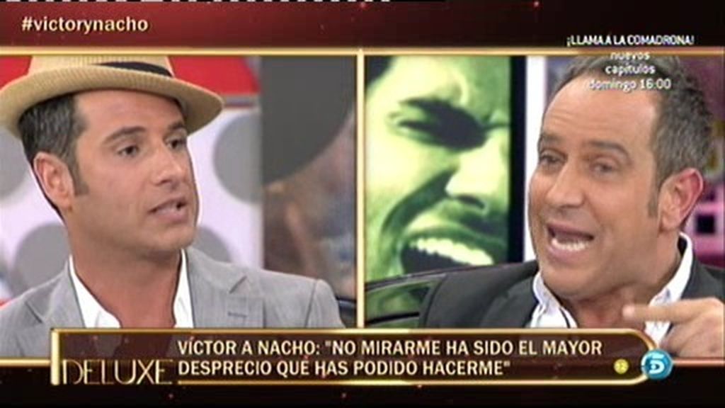 Víctor Sandoval: "Si Nacho se acerca a mí me derrumbo, porque me lo como a besos"