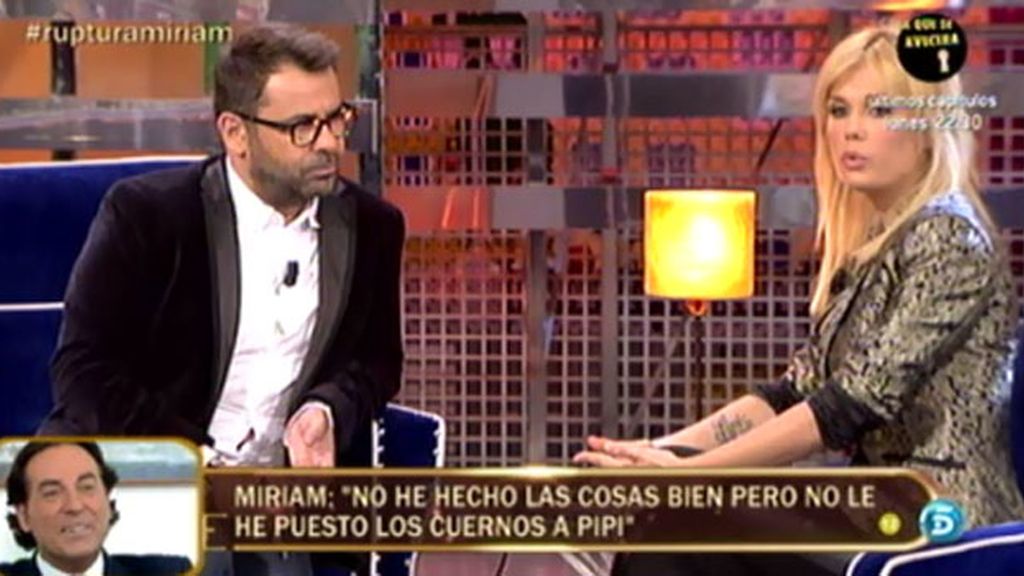 Miriam Sánchez: "Pipi es adicto al sexo"